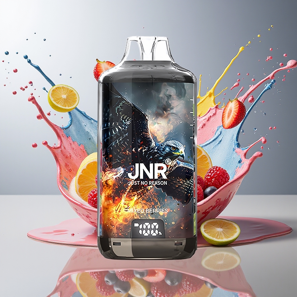 JNR Falcon X⁺ 28000 Norge Engros 950mAh 1.2ohm Dual Mesh Coil Justerbart Luftinntak Blandede Bær