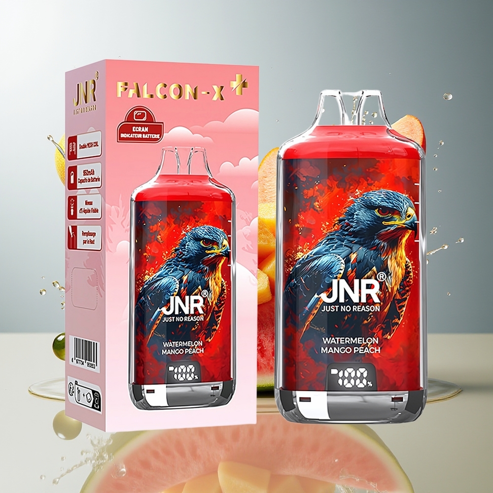 JNR Falcon X⁺ 28000 Norge Engros 950mAh Justerbar Luftstrøm 2ml Vannmelon Mango Fersken