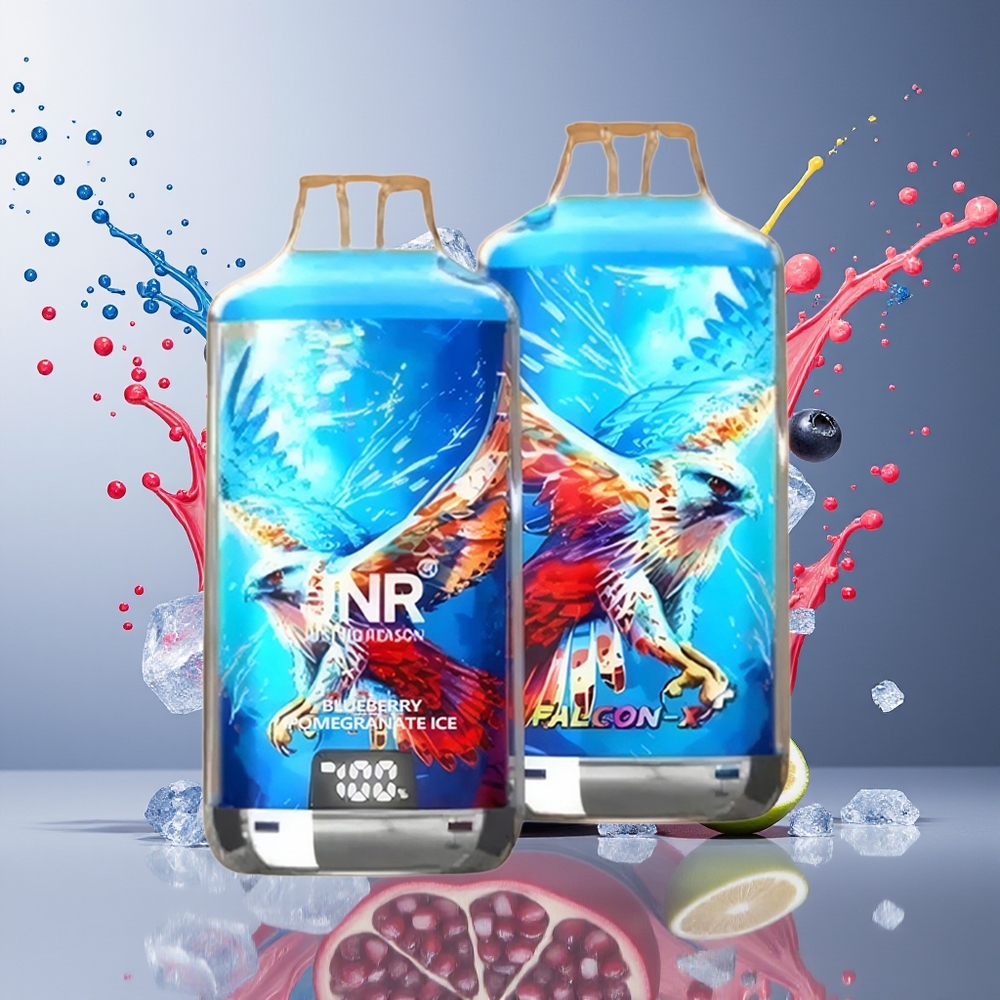 JNR Falcon X⁺ 28000 Norge Engros 950mAh Justerbar Luftstrøm Blåbær Granate Is 2% Nikotin