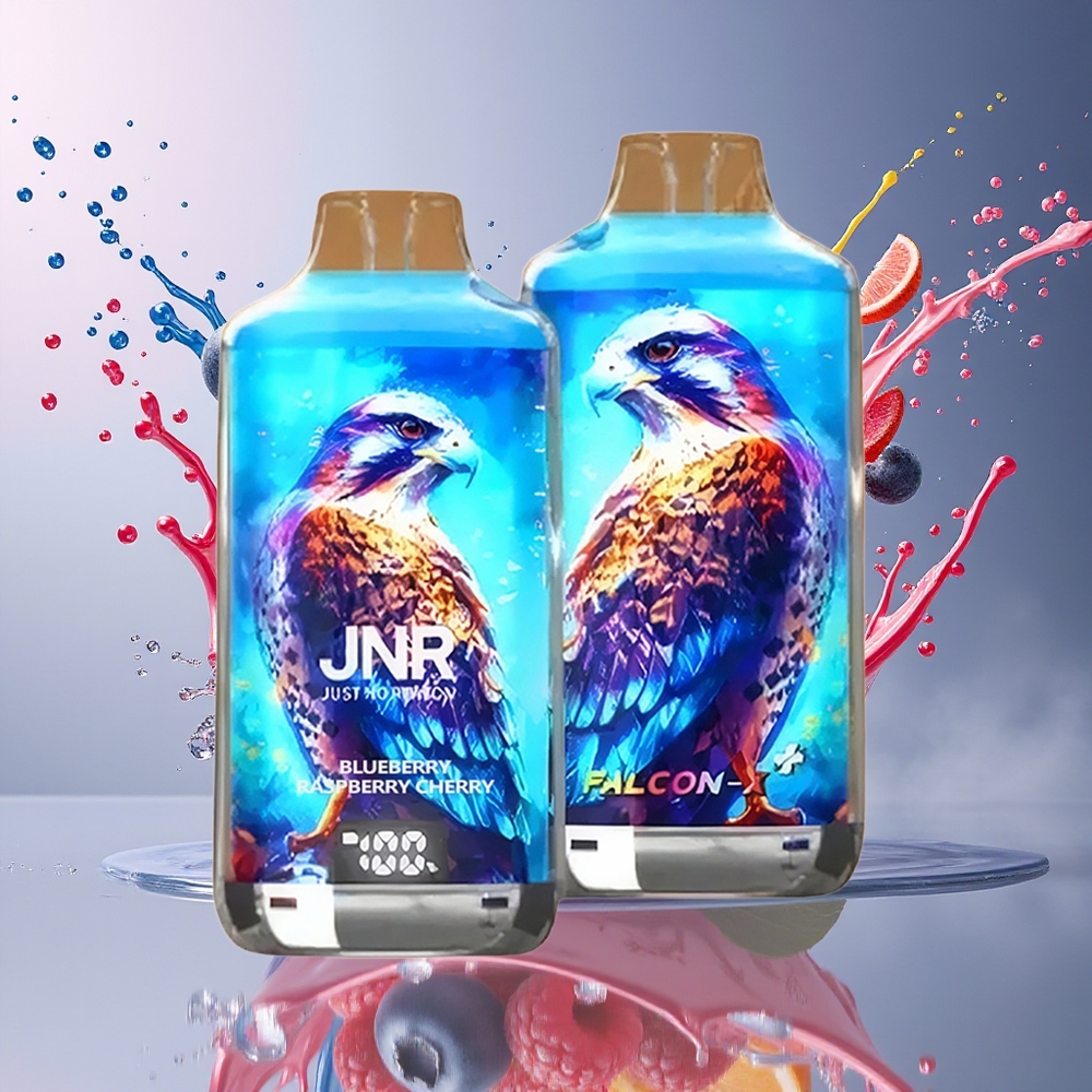 JNR Falcon X⁺ 28000 Norge Engros Blåbær Bringebær Kirsebær 950mAh 1.2ohm 2ml