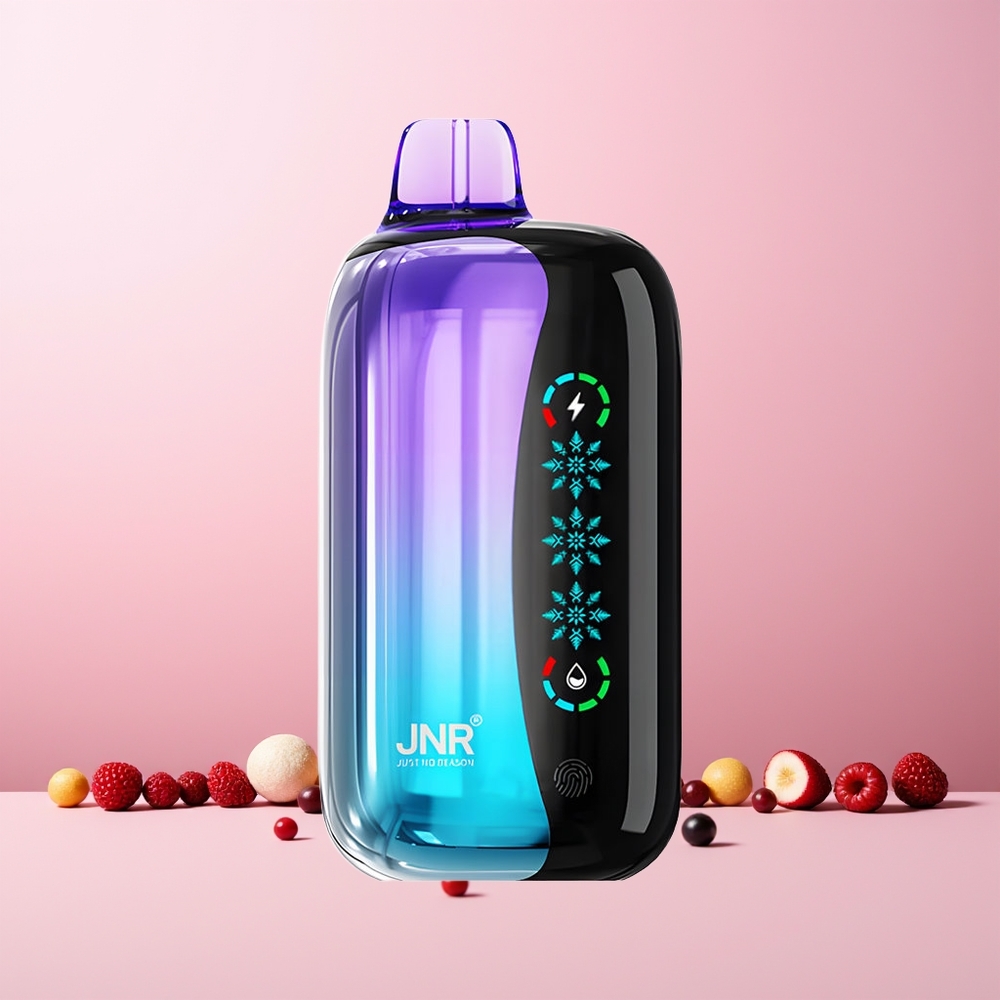 JNR Flex Ice 21000 Puffs Engangs Vape Blandet Bær Norge Engros Justerbar Is 26ml 1.2 Ohm Dual Mesh