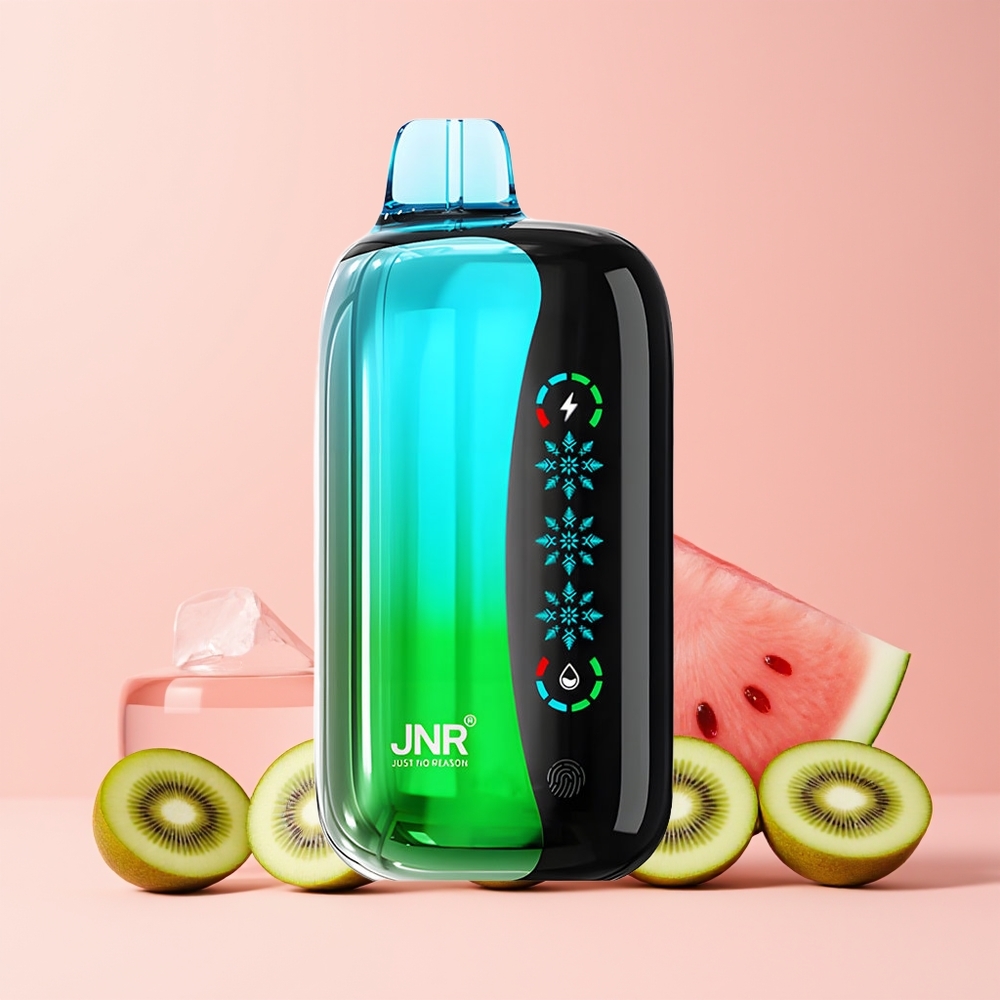 JNR Flex Ice 21000 Puffs Engros Norge Justerbar Is Kiwi Vannmelon Is 26ml 1.2 Ohm Dual Mesh 1000mAh