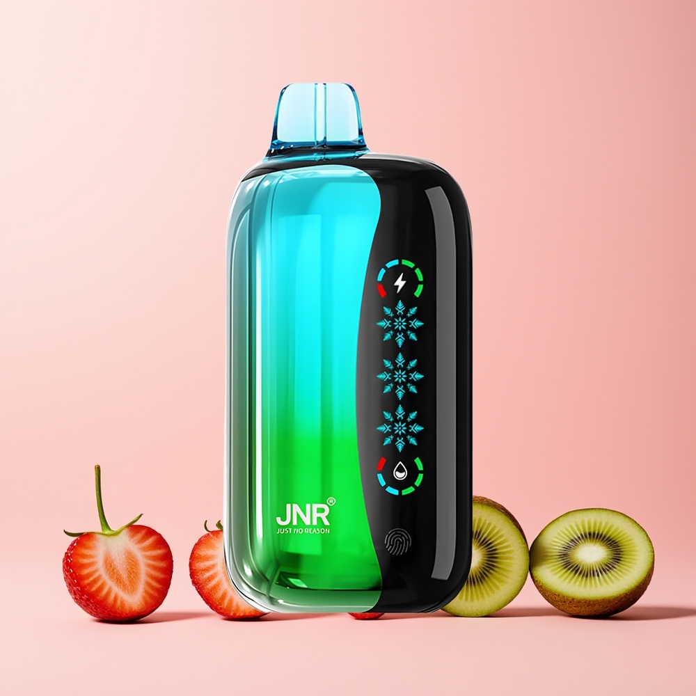 JNR Flex Ice 21000 Pust Norge Engros Justerbar Is Jordbær Kiwi 26ml 1000mAh