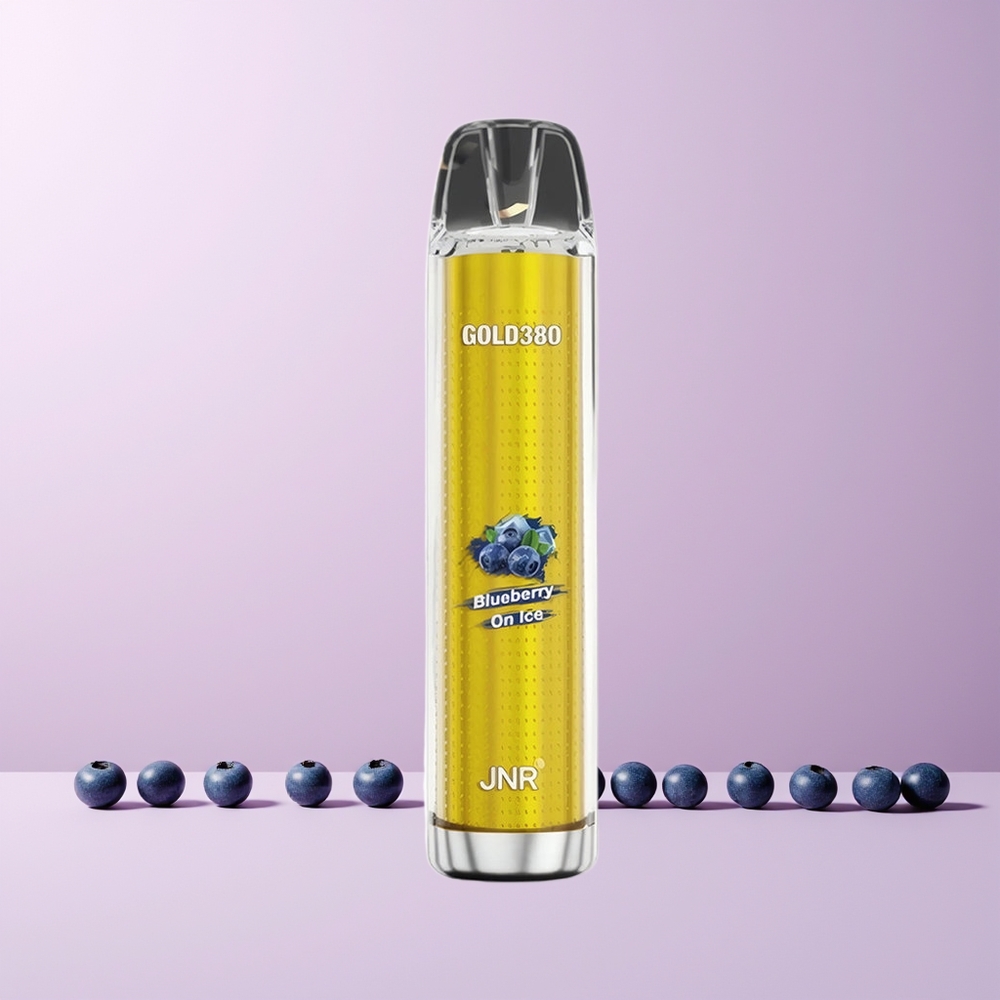 JNR Glod380 6000 Puffs 1500mAh 1.0ohm 13ml Blåbær På Is Norge Engros