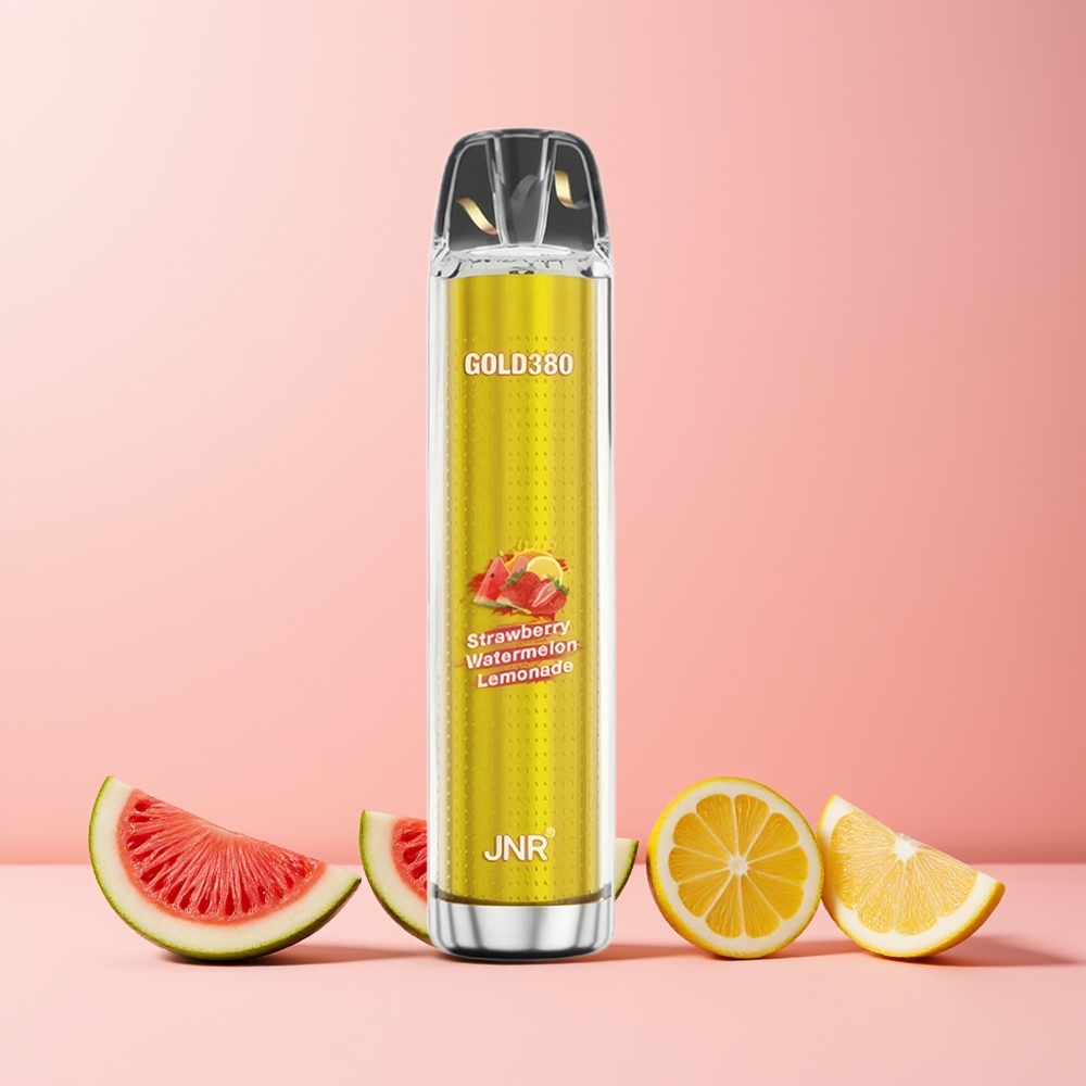 JNR Glod380 6000 Puffs 1500mAh 1.0ohm 13ml Jordbær Vannmelon Lemonade Norge Engros