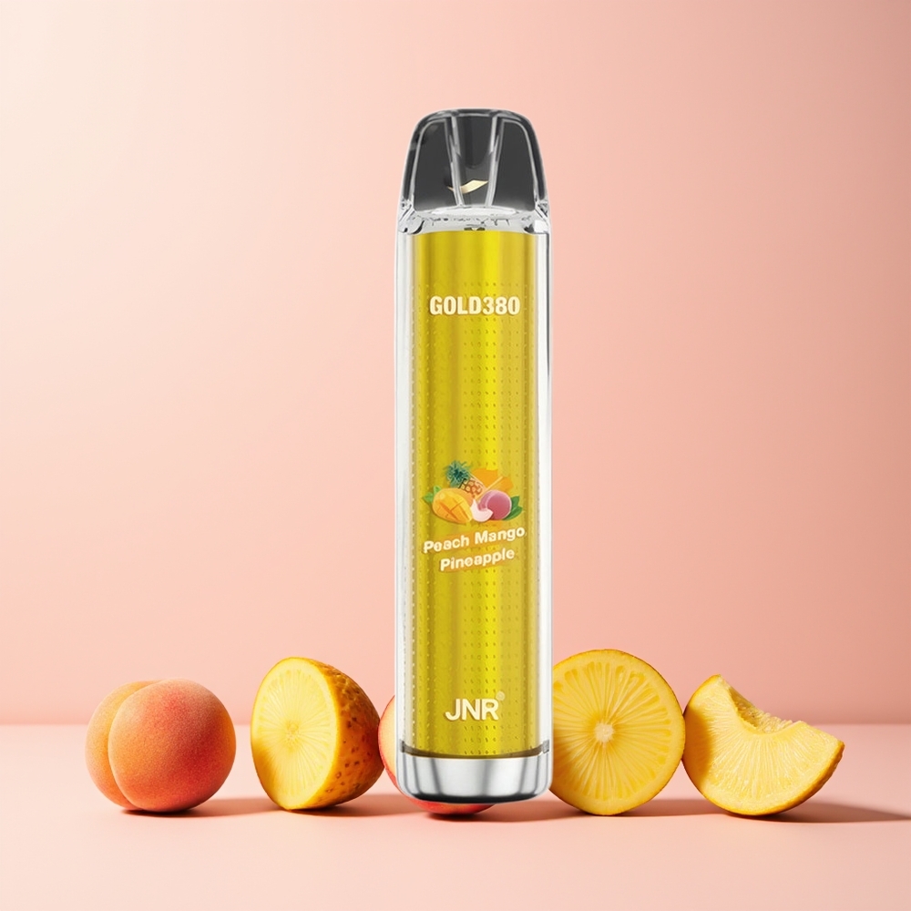 JNR Glod380 6000 Puffs 1500mAh 1.0ohm Mesh 13ml Norge Engros Fersken Mango Ananas