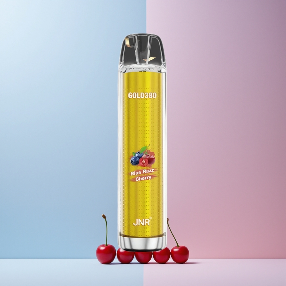 JNR Glod380 6000 Puffs 1500mAh Blå Bringebær Norge Engros
