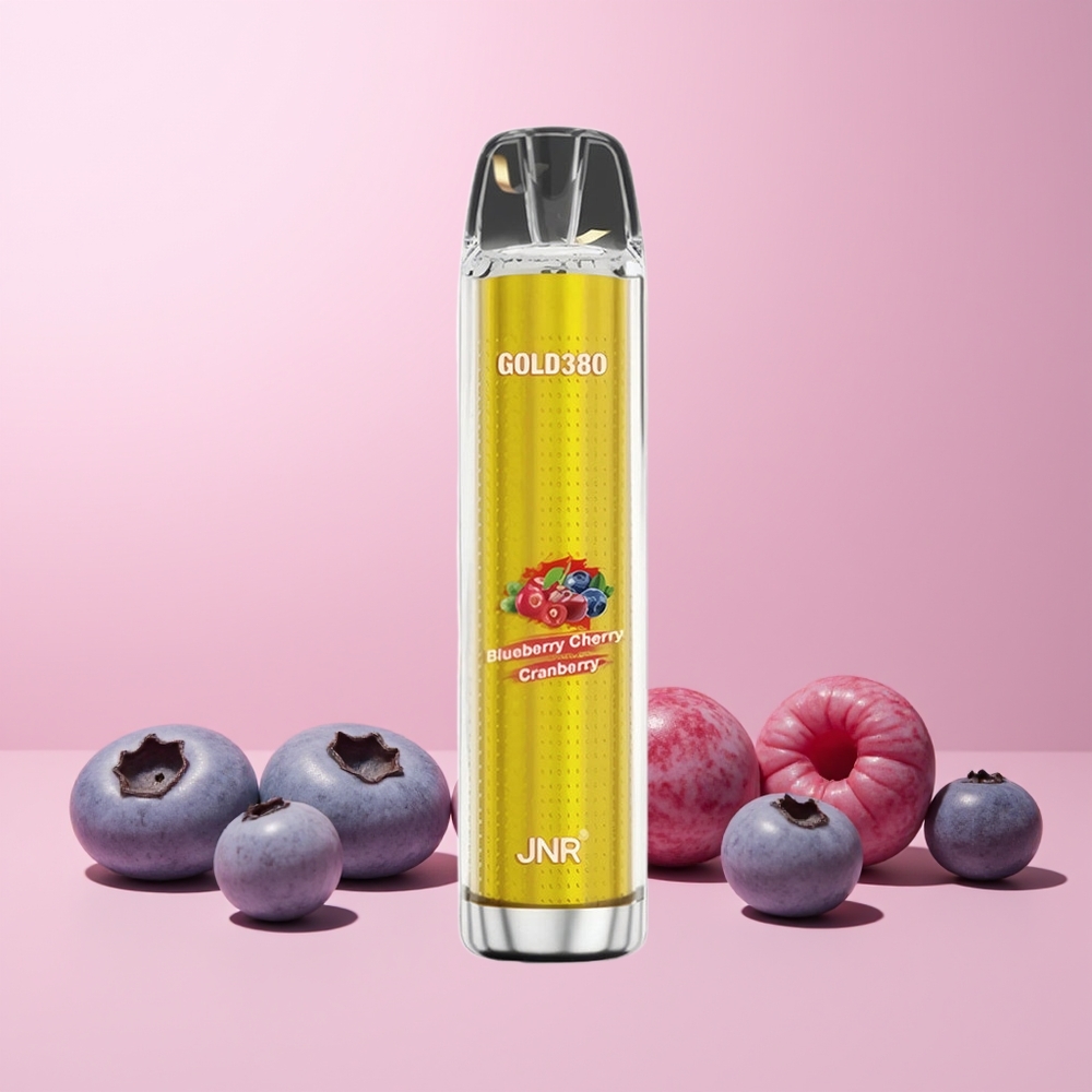 JNR Glod380 6000 Puffs Norge Engros 1500mAh 1.0ohm 13ml Blåbær Kirsebær Tranebær