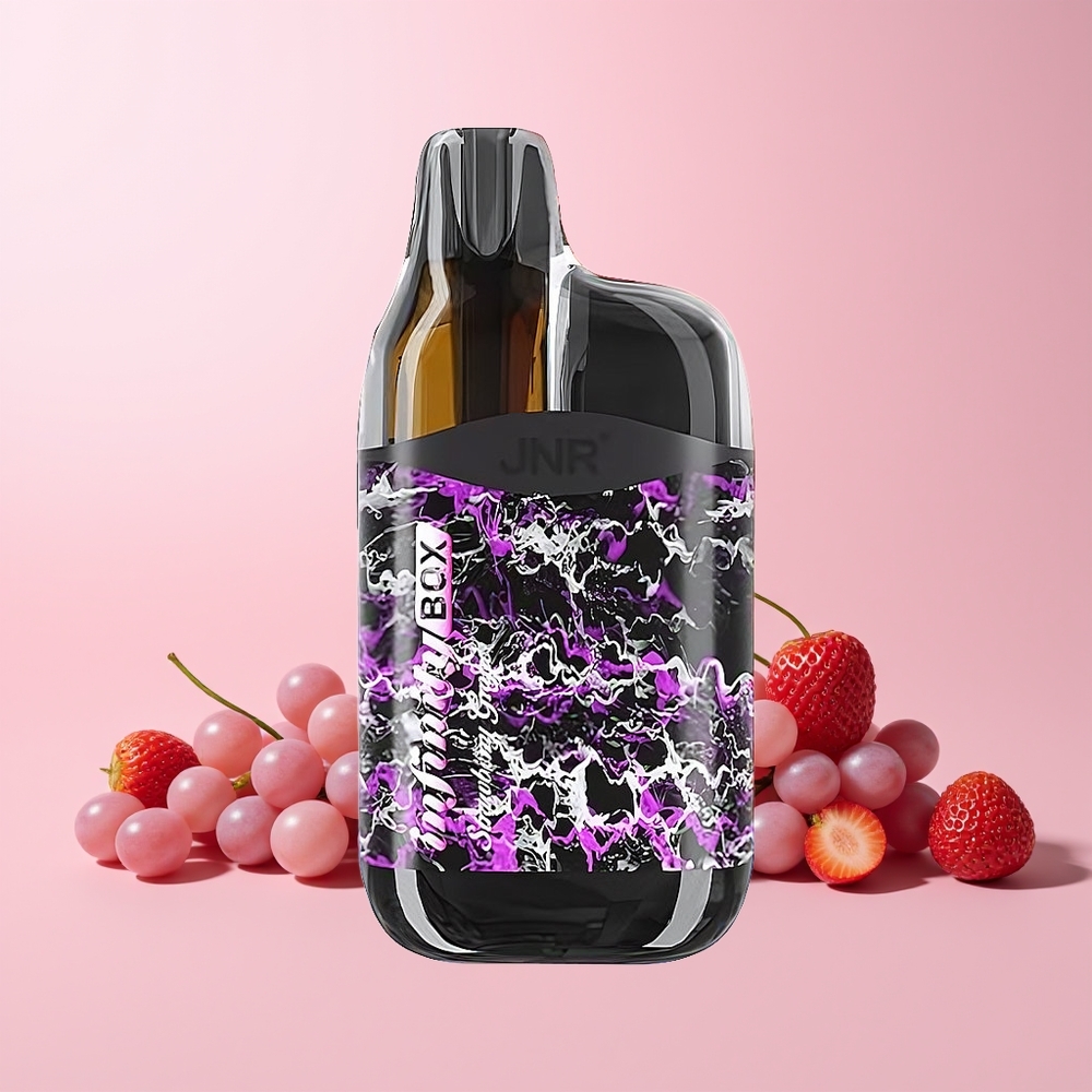 JNR Infinity Box 10700 Puffs Norge Engros Engangsdamper Jordbær Drue 2200mAh 15ml 2%
