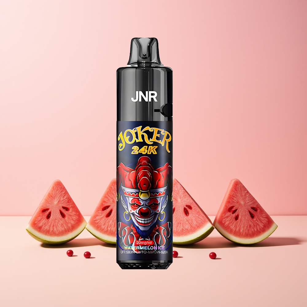 JNR Joker 24K Puffs Engangs Vape Vannmelon Is Norge Engros 800mAh 2% Nikotin