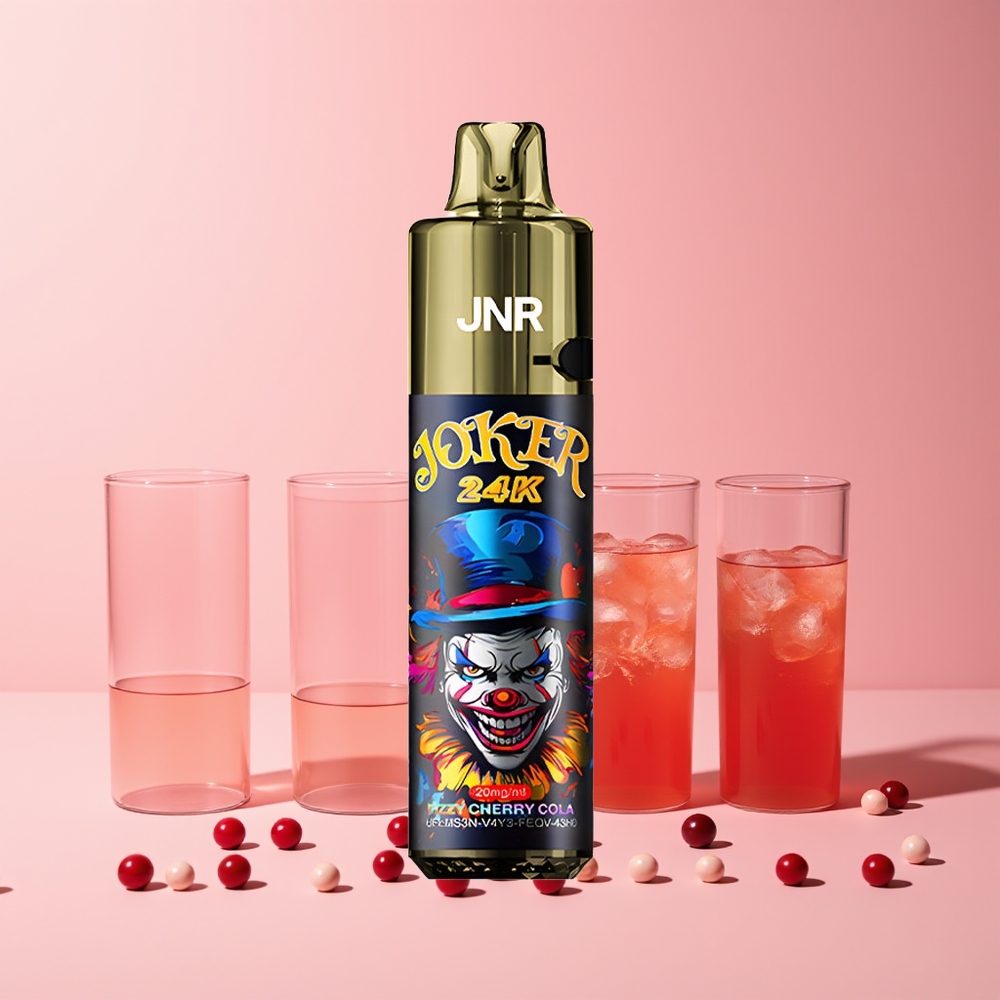 JNR Joker 24K Puffs Norge Engros Fyldig Kirsebær Cola 800mAh Type-C