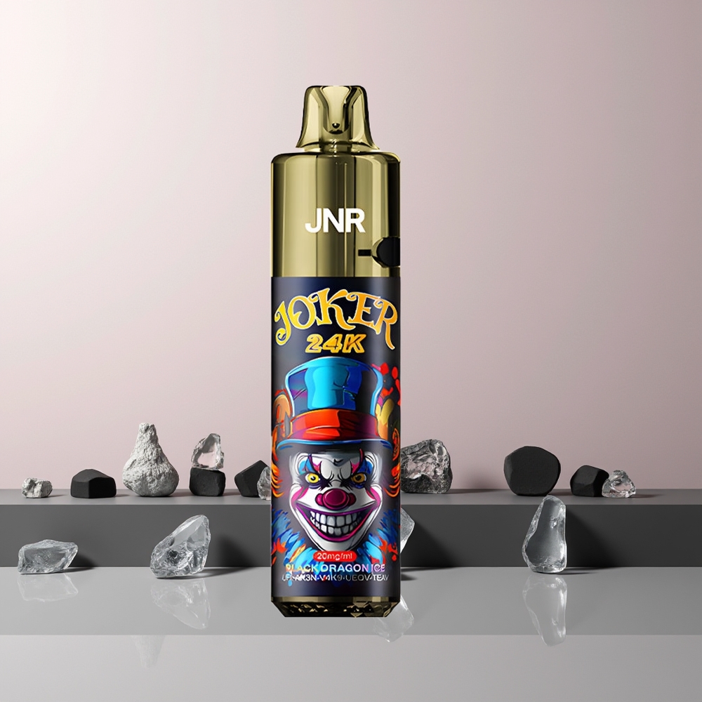 JNR Joker 24K Puffs Norge Engros Svart Drage Is 2+10ml 800mAh 24000 Puffs