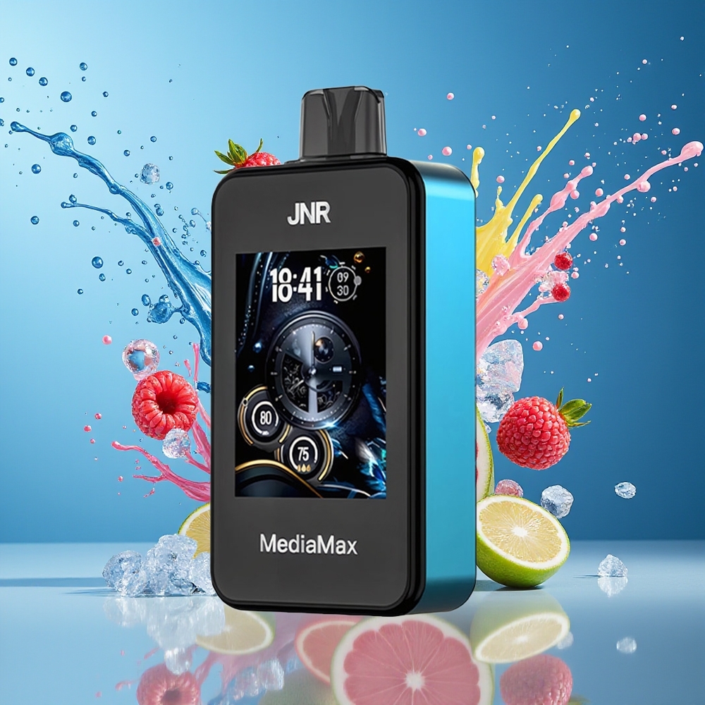 JNR MediaMax 40000 Puffs Norge Engros Blå Bringebær Is 21mL 1000mAh Type-C Ladning