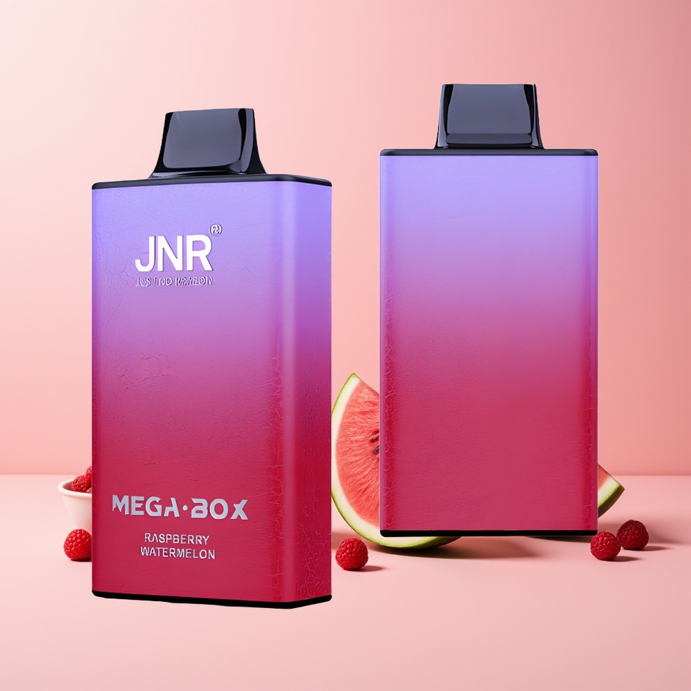 JNR Mega Box 25000 Puffs Norge Engros 850mAh Type-C Bringebær Vannmelon