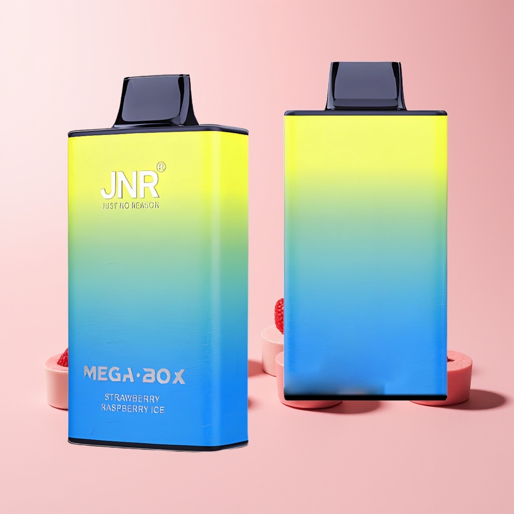 JNR Mega Box 25000 Puffs Norge Engros Disposable Vape Jordbær Bringebær Is 30ml 850mAh Dual Mesh