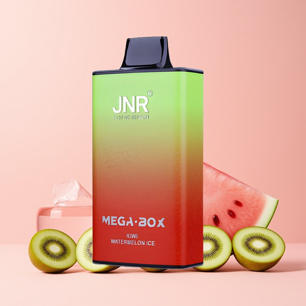 JNR Mega Box 25000 Puffs Norge Engros Disposable Vape Kiwi Vannmelon Is 30ml Dual Mesh