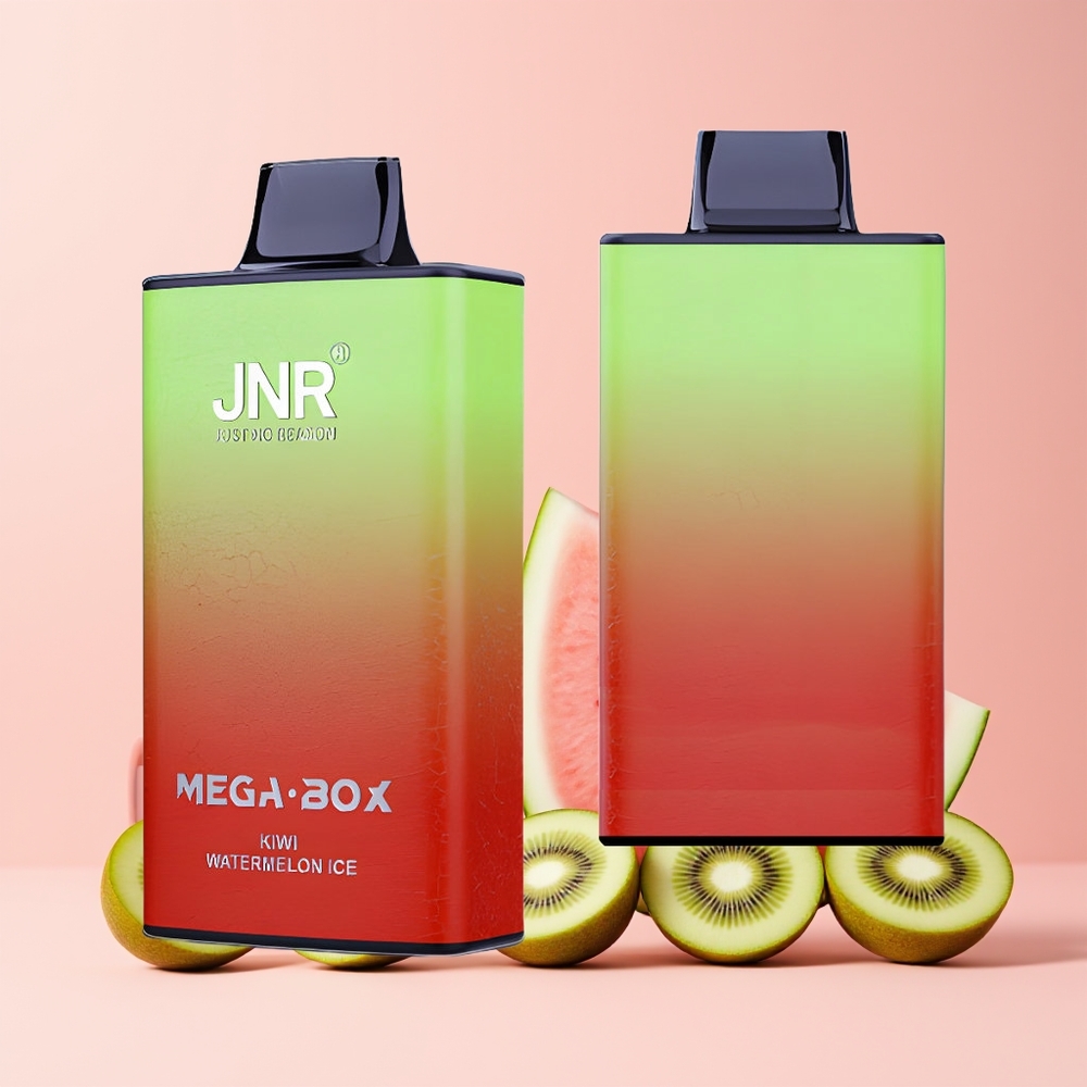 JNR Mega Box 25000 Puffs Norge Engros Disposable Vape Kiwi Vannmelon Is 30ml Dual Mesh