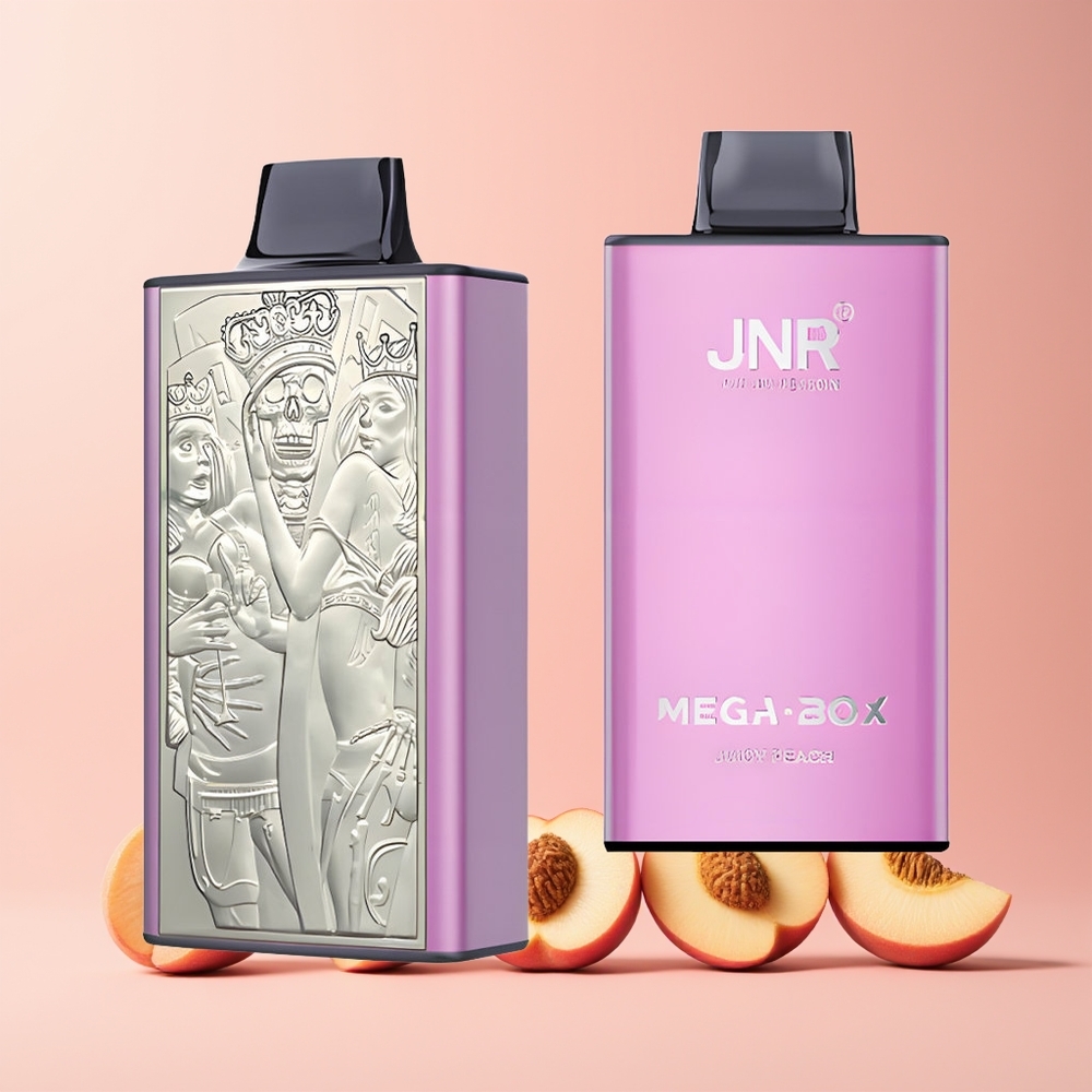 JNR Mega Box 25000 Puffs Norge Engros Disposable Vape Saftig Fersken 30ml 850mAh Dual Mesh Coil Type-C