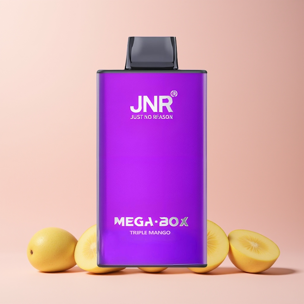 JNR Mega Box 25000 Puffs Norge Engros Triple Mango 30ml 850mAh Dual Mesh Type-C