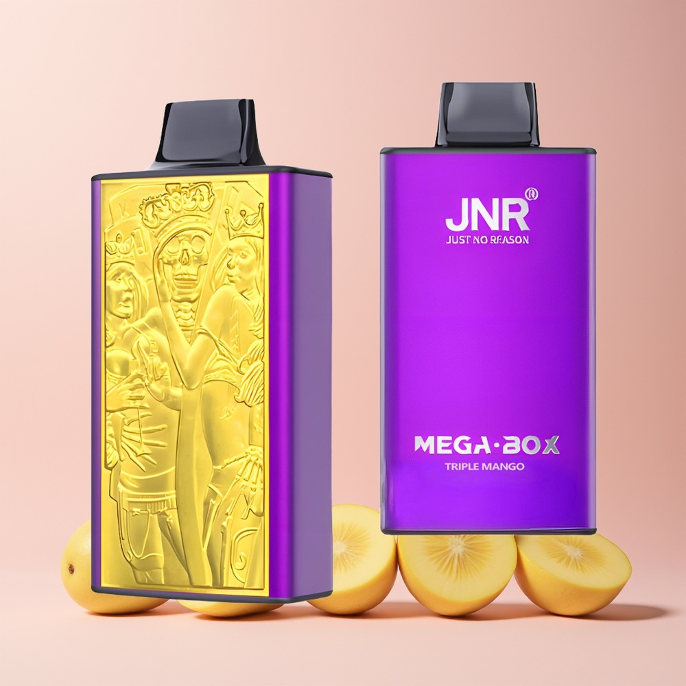 JNR Mega Box 25000 Puffs Norge Engros Triple Mango 30ml 850mAh Dual Mesh Type-C