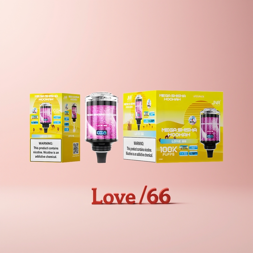 JNR Mega Shisha Hookah 100K Norge Engros Skrivebordskompatibel 2200mAh 66