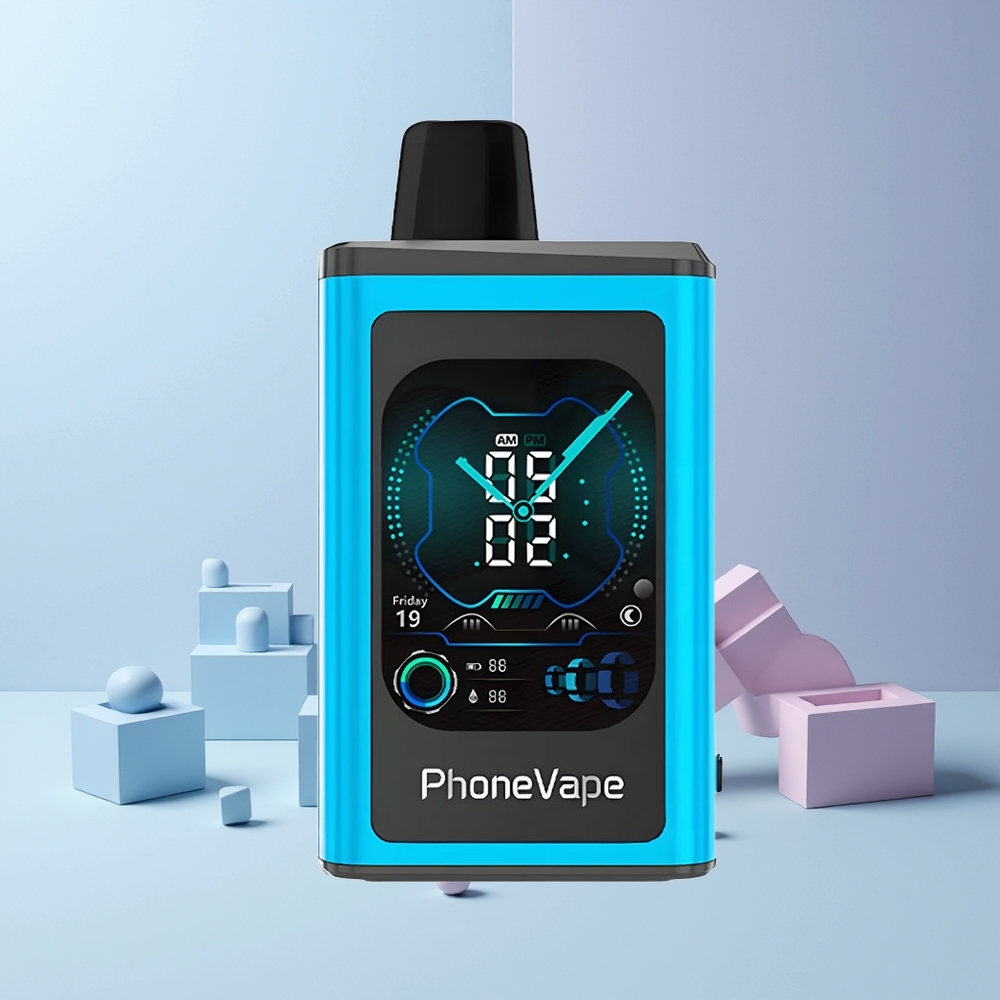 JNR PhoneVape 30000 puffs Norge Engros Blå Bringebær Is 850mAh Turbo Luftstrøm