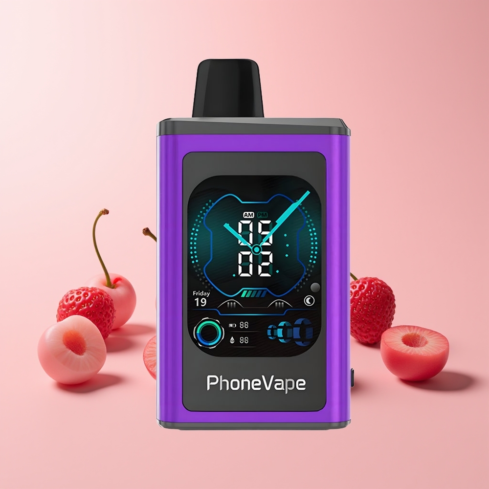 JNR PhoneVape 30000 puffs Norge Engros Disposable Vape Kirsebær Jordbær Bringebær 850mAh Turbo Mode Airflow