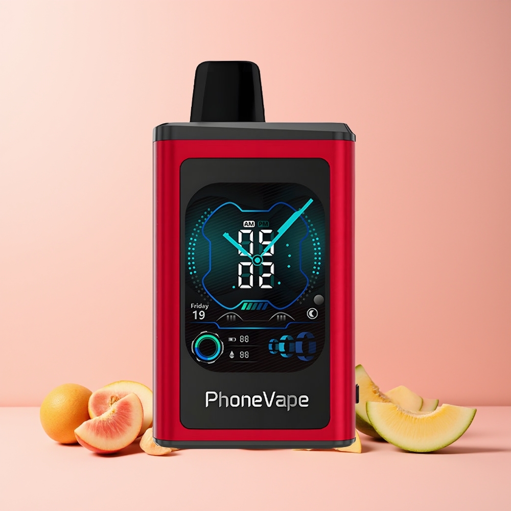 JNR PhoneVape 30000 puffs Norge Engros Fersken Mango Vannmelon Type-C Turbo Luftstrøm App Kontroll