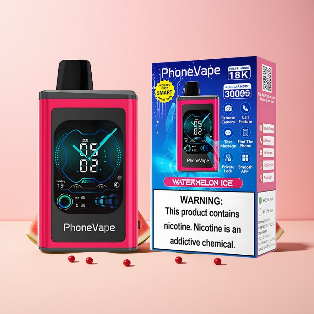 JNR PhoneVape 30000 puffs Norge Engros Vannmelon Is 850mAh Turbo Mode Luftstrøm