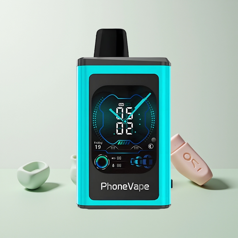 JNR PhoneVape 30000 puffs Omladbar Turbo Modus Justerbar Luftstrømning Miami Mynte Norge Engros