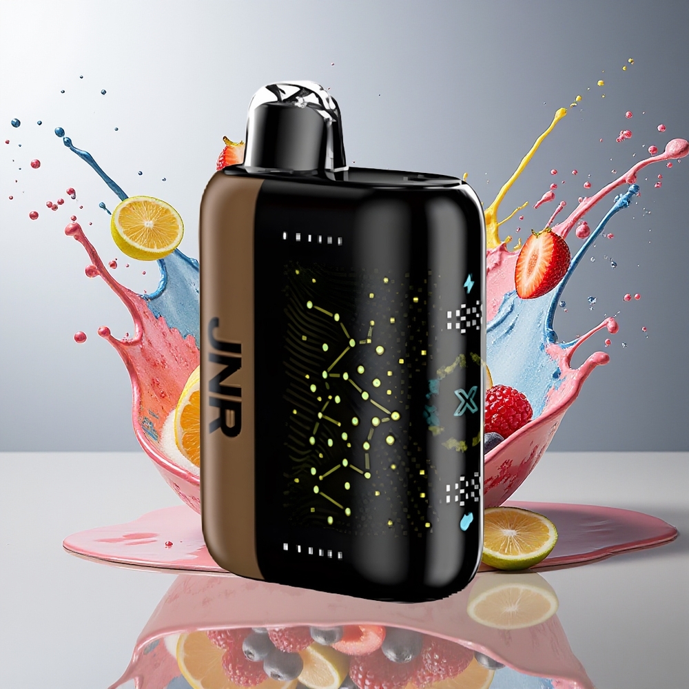 JNR Plus-X 26000 Puffs 850mAh Type-C 3D Skjerm Blandede Bær Norge Engros