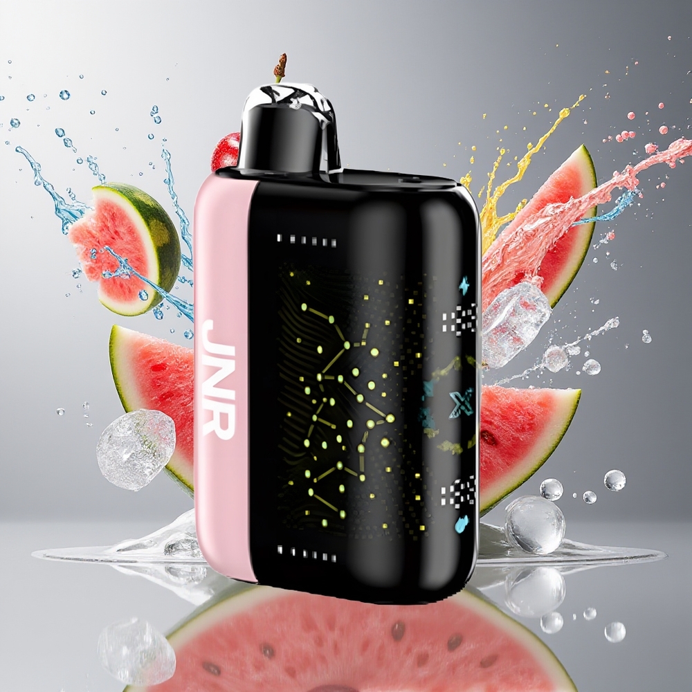 JNR Plus-X 26000 Puffs Norge Engros 850mAh 28ml 2% Dual Mesh Kirsebær Vannmelon Fryse Type-C 3D Skjerm