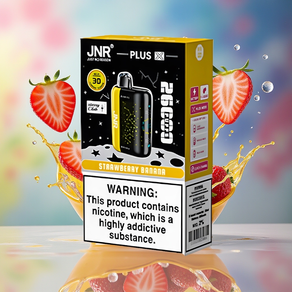 JNR Plus-X 26000 Puffs Norge Engros 850mAh Type-C Jordbær Banan