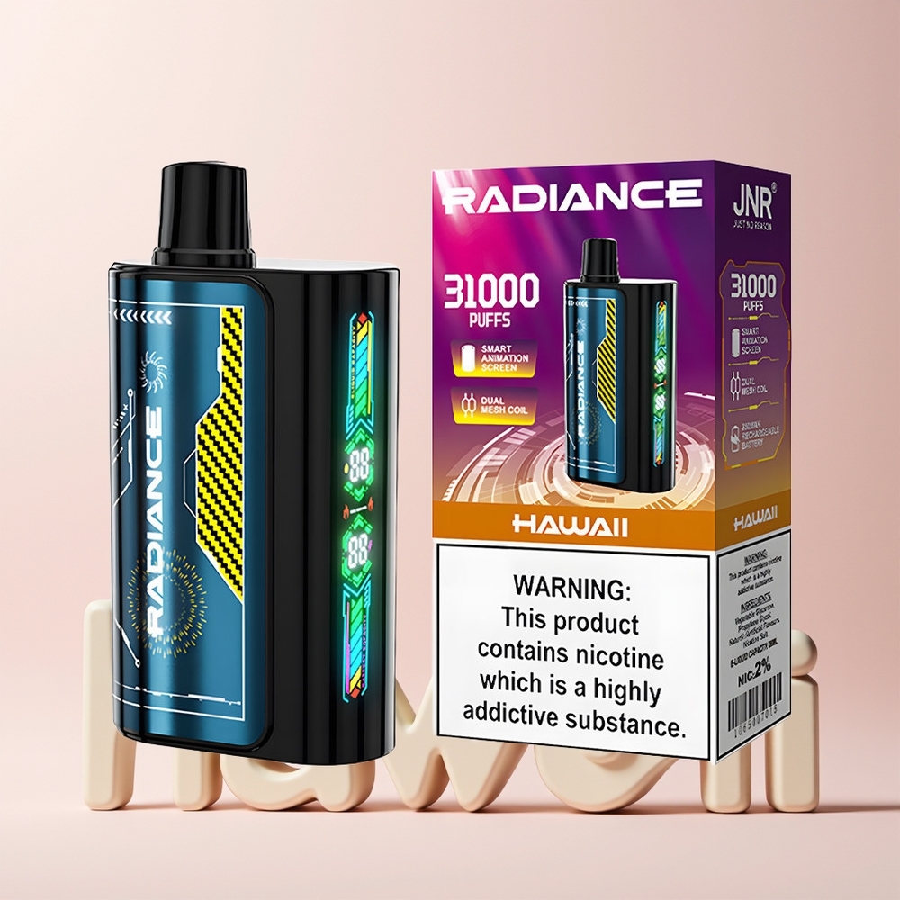 JNR Radiance 31000 Puffs Norge Engros 28ml Dual Mesh 950mAh Type-C 2% Hawaii