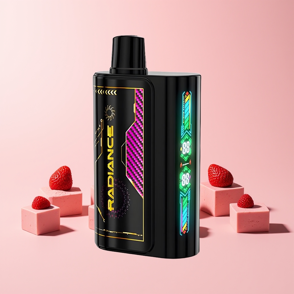 JNR Radiance 31000 Puffs Norge Engros 28ml Dual Mesh Jordbær Is