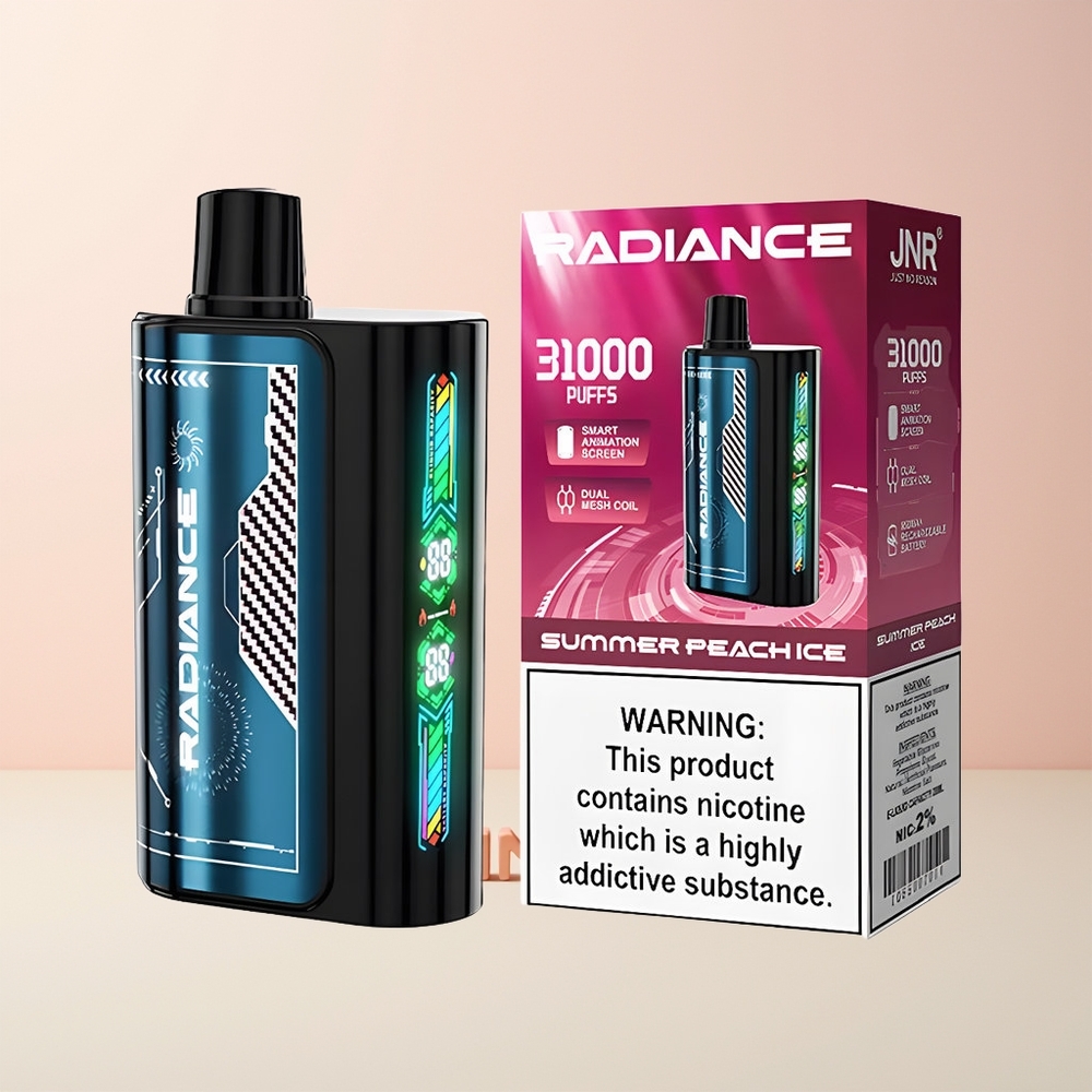 JNR Radiance 31000 Puffs Norge Engros Sommerskogsbær Is 28ml Dual Mesh 950mAh Type-C