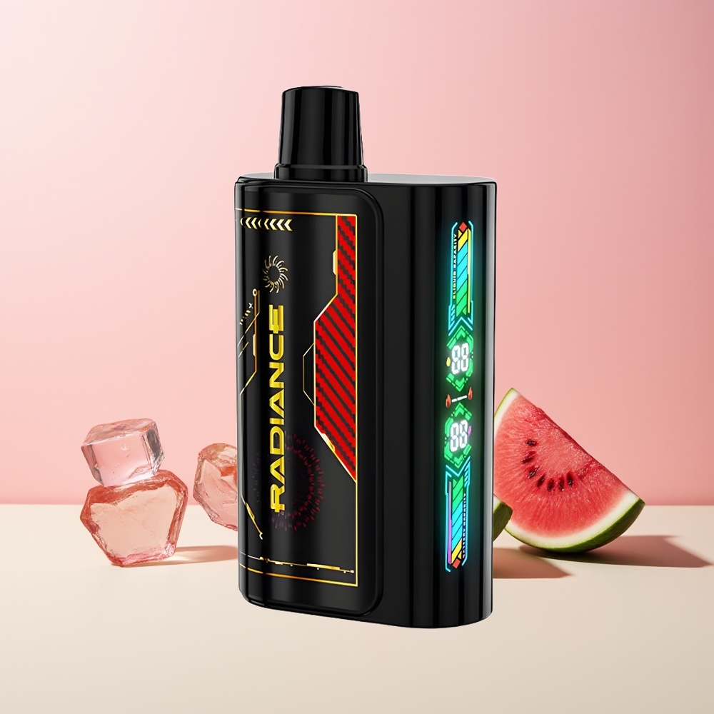 JNR Radiance 31000 Puffs Norge Engros Vannmelon Is 28ml Dual Mesh Ladeskjerm