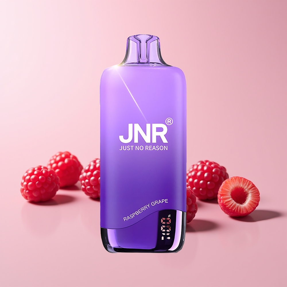 JNR Rainbow 10500 Puffs 18ml Norge Engros Bringebær Drue 600mAh USB-C