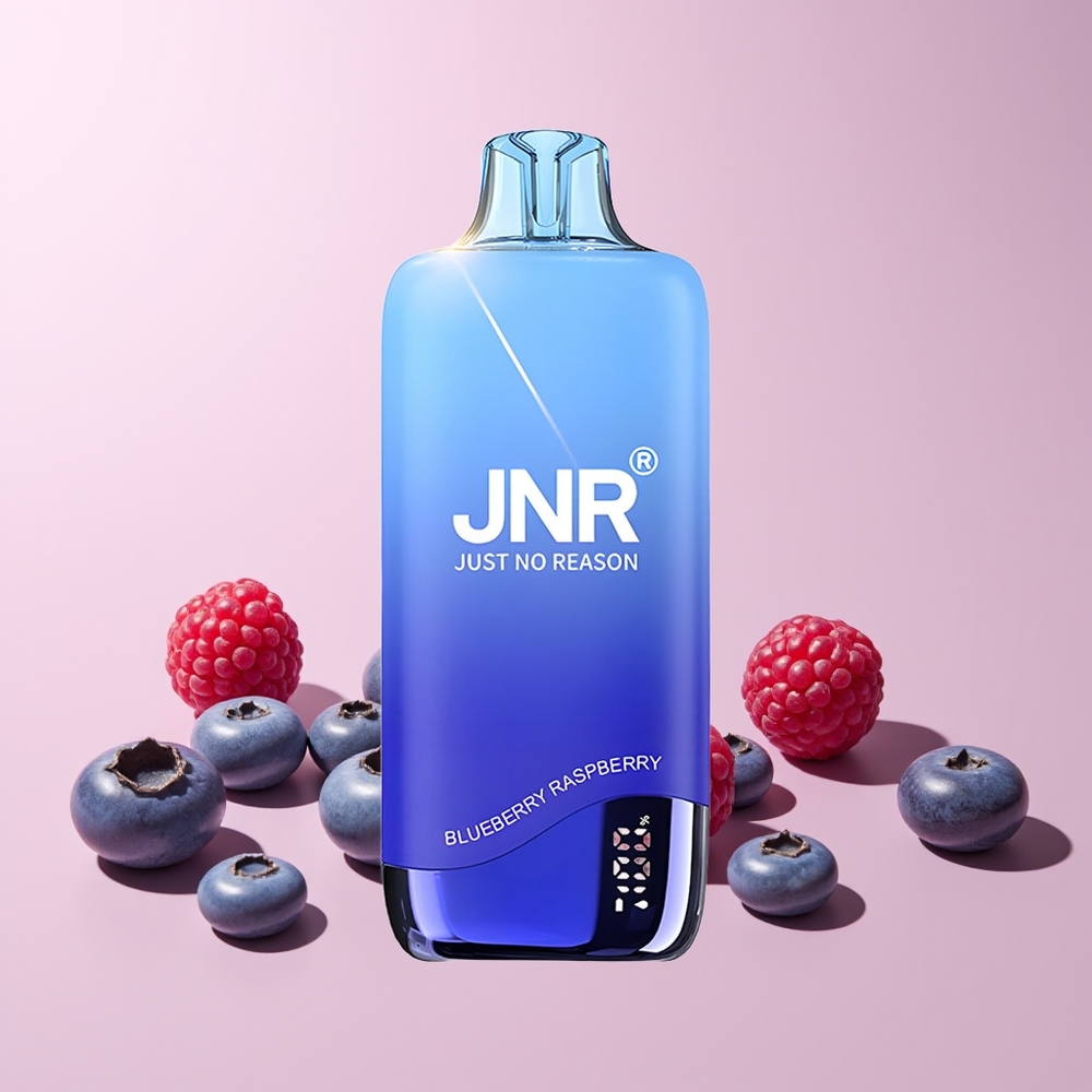 JNR Rainbow 10500 Puffs Engangs Vape Blåbær Bringebær Norge Engros 600mAh 18ml