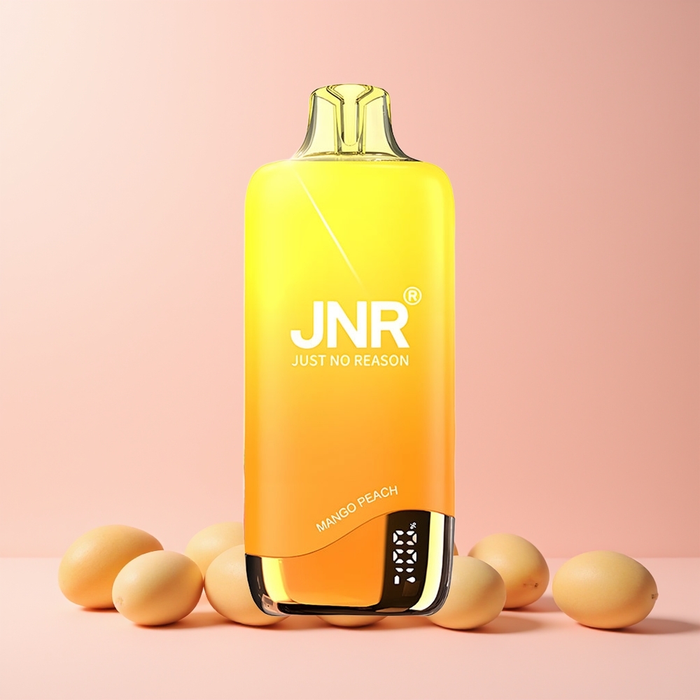JNR Rainbow 10500 Puffs Engangs Vape Mango Fersken 0.8ohm Mesh 18ml Norge Engros