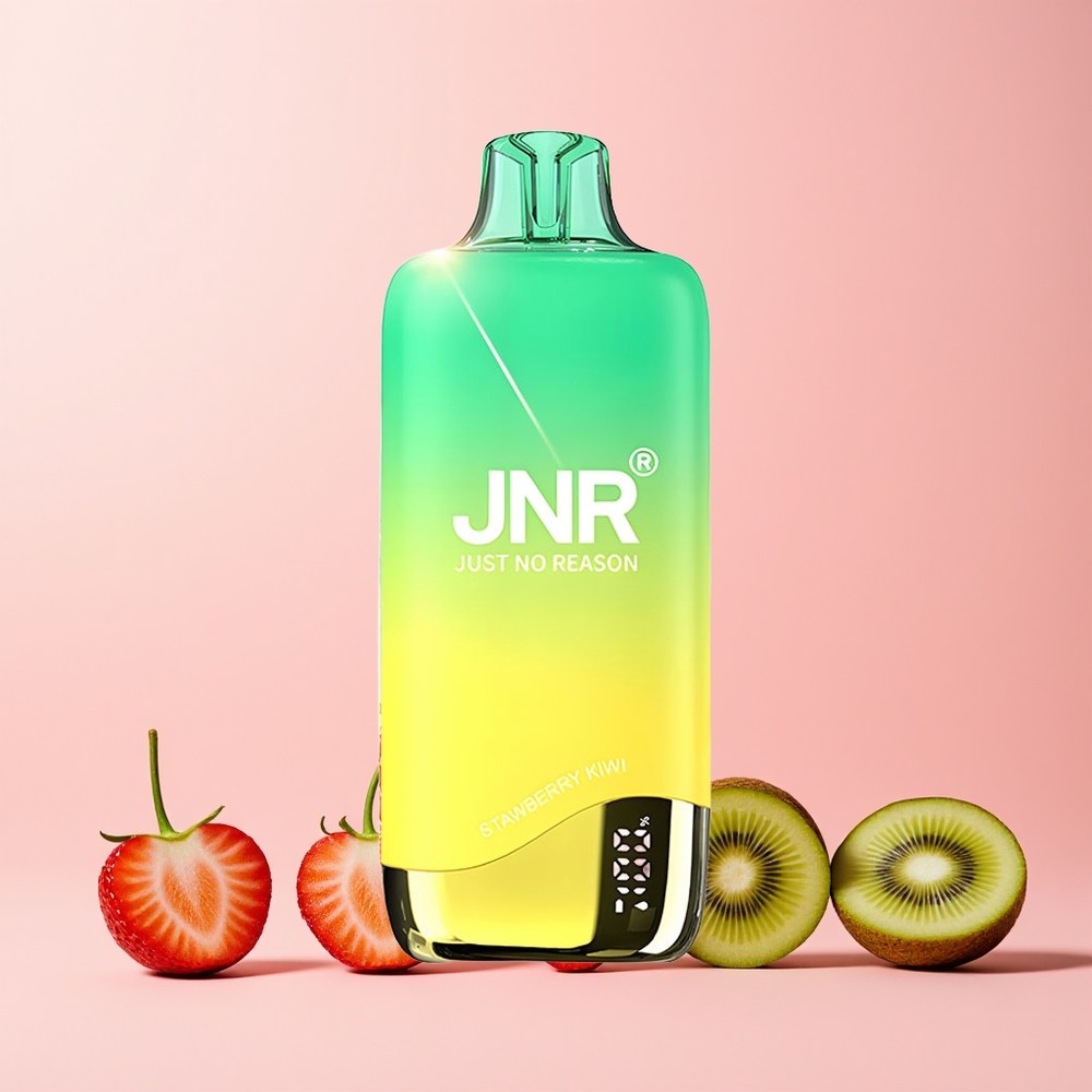 JNR Rainbow 10500 Puffs Enghet Norge Engros Jordbær Kiwi 18ml 600mAh USB-C