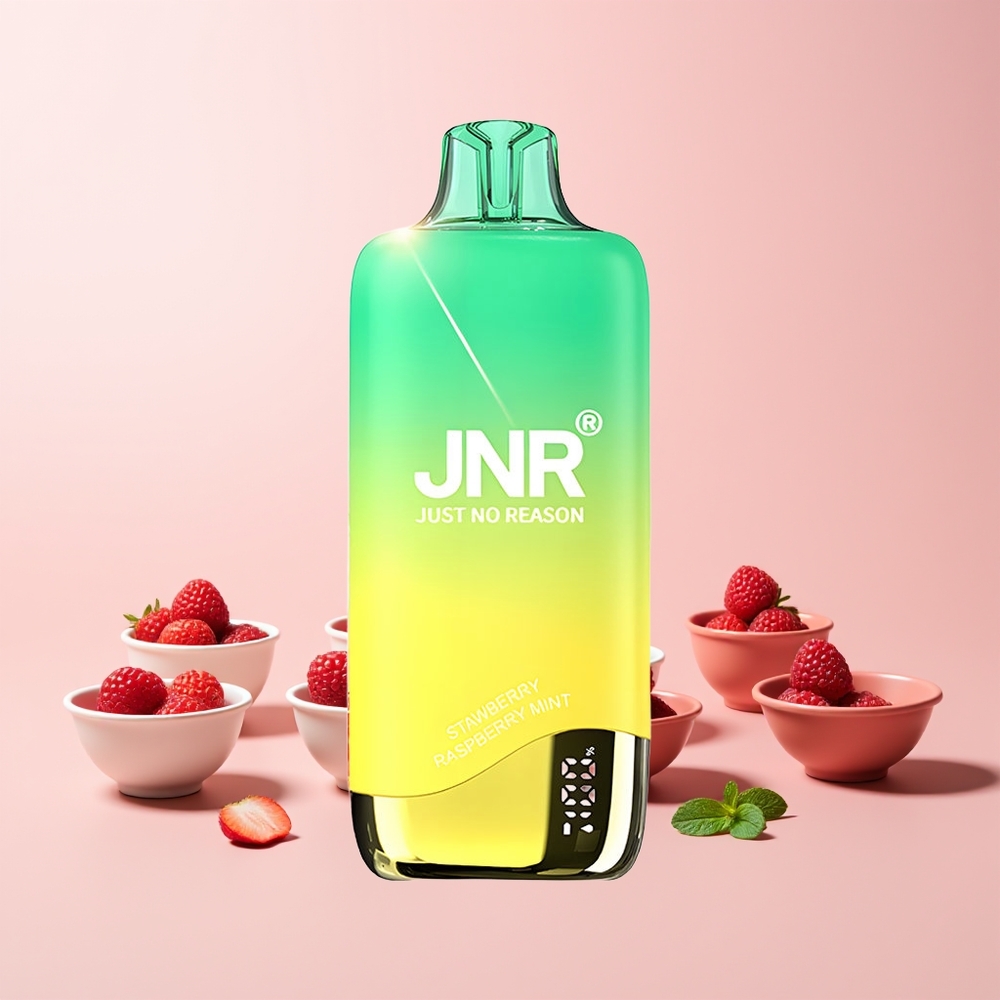 JNR Rainbow 10500 Puffs Norge Engros Jordbær Bringebær Mynte 600mAh 18ml USB-C