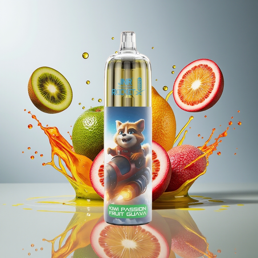 JNR Rocket-X 12400 Norge Engros Justerbar Luftstrøm RGB Lys Type-C Kiwi Pasjonsfrukt Guava