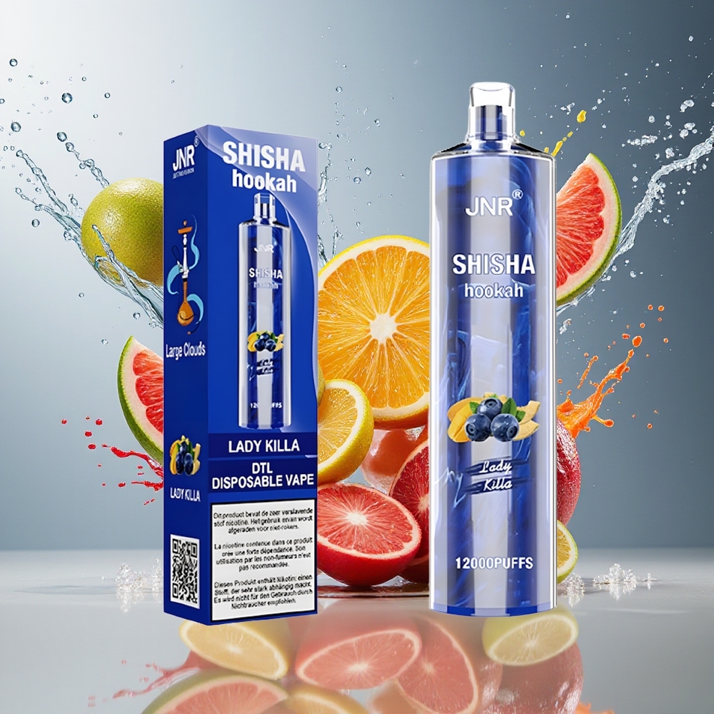 JNR Shisha Hookah 12000 Puffs 750mAh Type-C Norge Engros Lady Killa