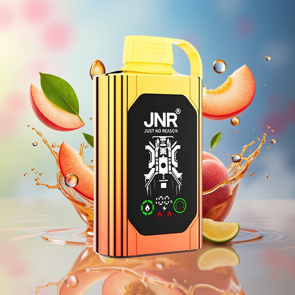 JNR Shisha Hookah Box 20500 Puffs HD Display 1000mAh Type-C Norge Engros Juicy Peaches (Saftige Fersken)