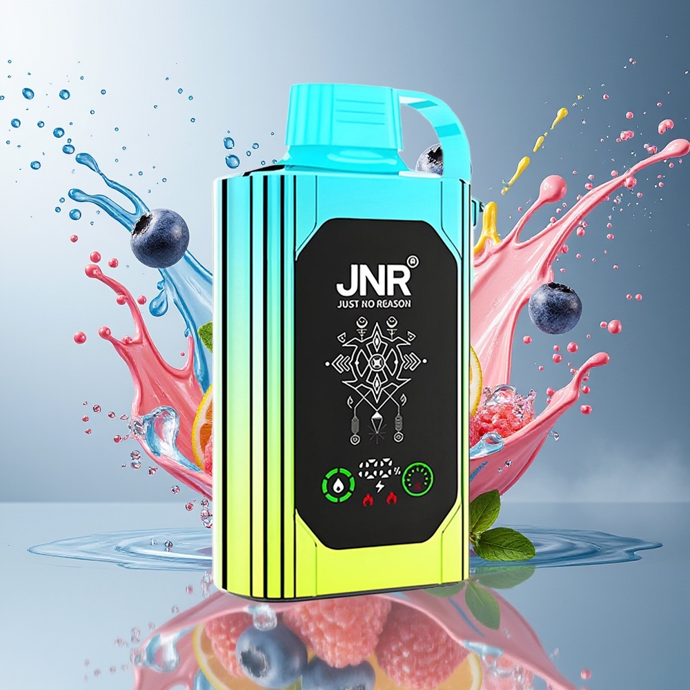 JNR Shisha Hookah Box 20500 Puffs Norge Engros HD Display 1000mAh Type-C Blåbær Mynte