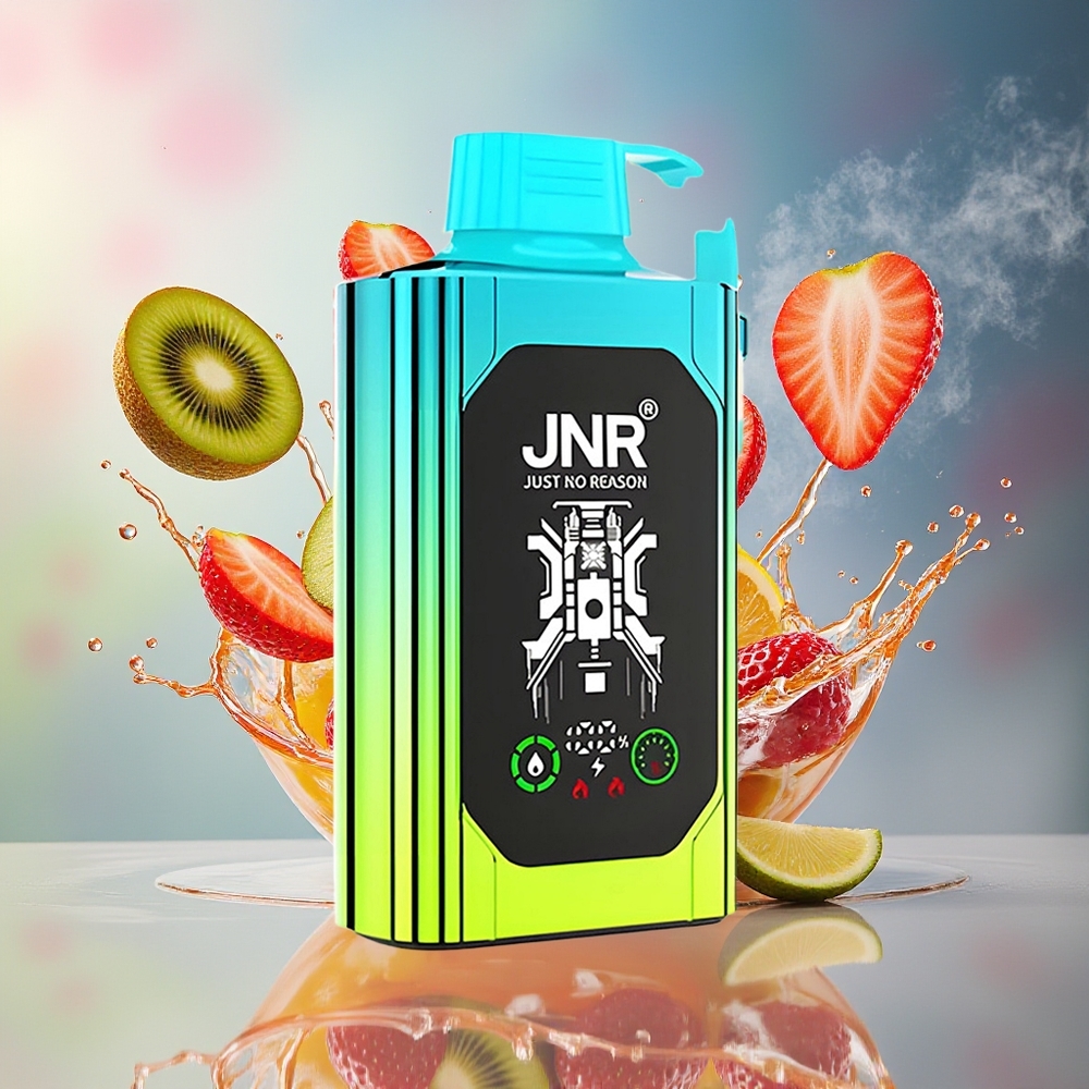 JNR Shisha Hookah Box 20500 Puffs Norge Engros HD Display 1000mAh Type-C Jordbær Kiwi