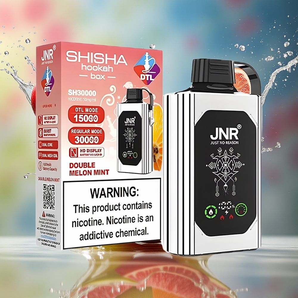 JNR Shisha Hookah Box 20500 Puffs Norge Engros HD Display 25ml Dobbel Eple Type-C 1000mAh