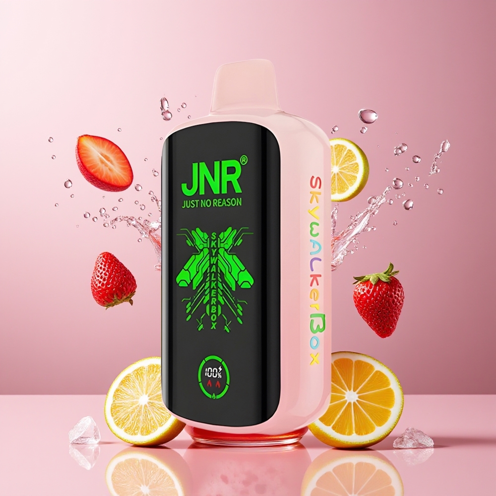JNR Skywalker Box 21000 Puffs Norge Engros 850mAh 25ml Dual Mesh Type-C Skjerm Rosa Sitron