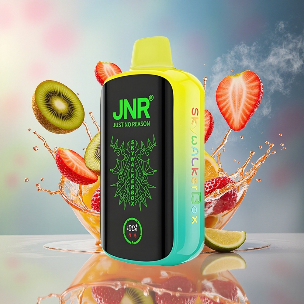 JNR Skywalker Box 21000 Puffs Norge Engros 850mAh 25ml Dual Mesh Type-C Skogsbær-Kiwi